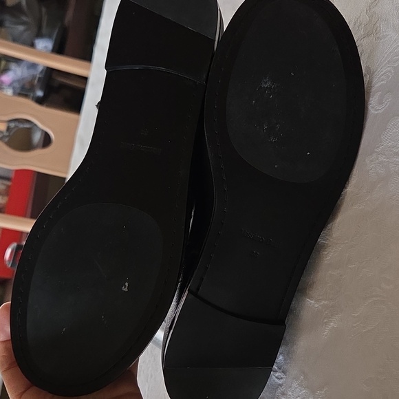 Massimo Dutti Knee High Stretch, FLATLoafer Style Leather Boot. Women's 8 - Picture 6 of 7